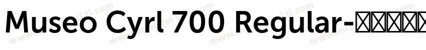 Museo Cyrl 700 Regular字体转换